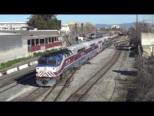 ACE, Caltrain, and VTA at San Jose