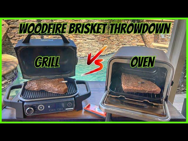 NINJA WOODFIRE THROWDOWN!  GRILL VS. OVEN SMOKED BRISKET!