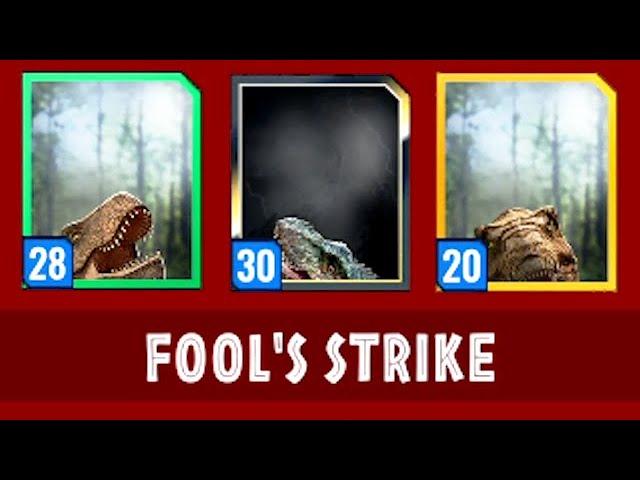 LEVEL 30 MINI MORTEM BOSS FOOL'S STRIKE (JURASSIC WORLD ALIVE)