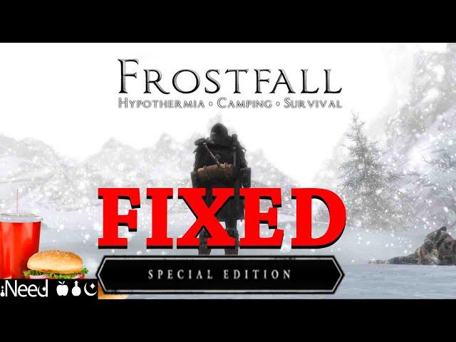 SKYRIM SE FROSTFALL FIX GUIDE (Very Easy) | Campfire + Frostfall + INeed + Wet and Cold Installation