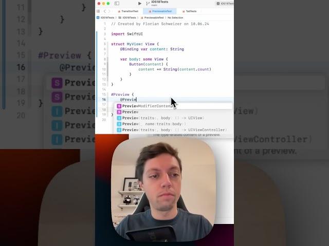 Previewable State in Xcode 16 #swiftlang #swiftui #xcode