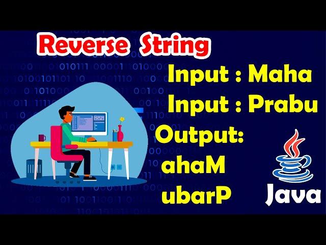 how to reverse string in java | interview coding | mahaprabu codes