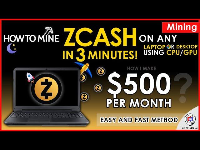 Easily Mine Zcash On Any Computer or Laptop | How To Mine Zcash | ZEC