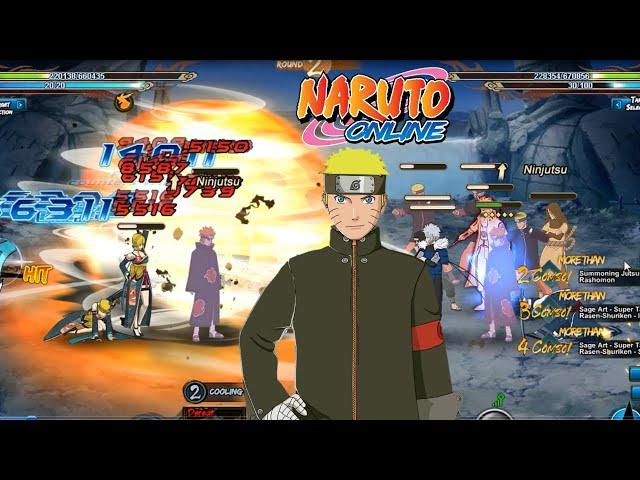 Naruto Online - Naruto [Sasuke Shinden] INSANE DAMAGE in English Server?!