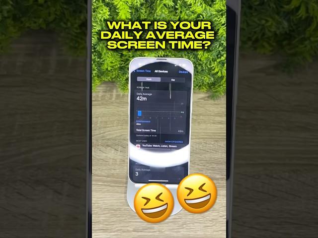 What Is YOUR Daily Average Screen Time?️ #apple #appleiphone #iphone #iphone6 #iphone15 #iphone16