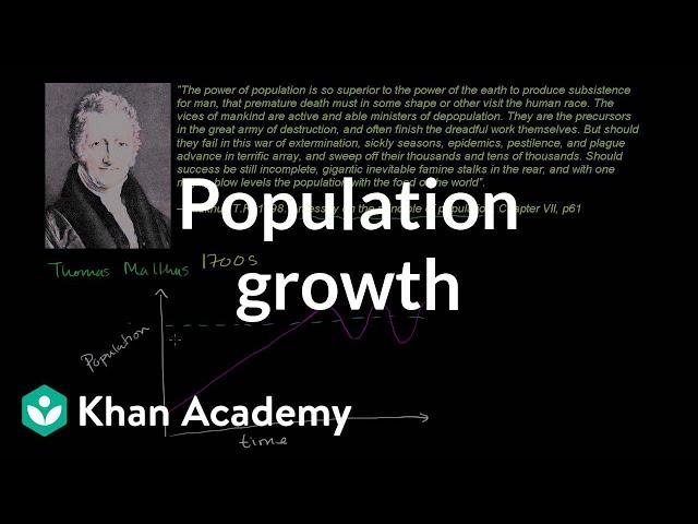 Thomas Malthus and population growth | Cosmology & Astronomy | Khan Academy