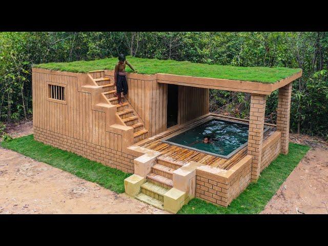 Building Jungle Villa and Swimming Pool With Décor Private Living Room