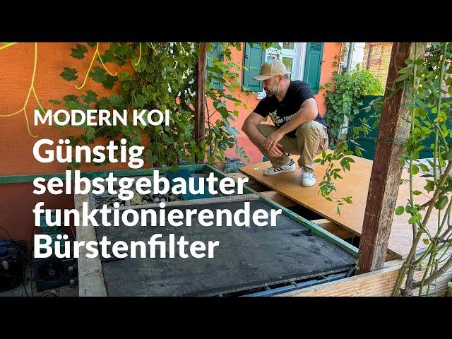 Tobias mit einfachen mitteln selbstgebauter Filter | Modern Koi Blog #7083