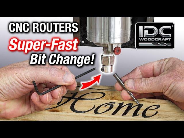 Cut Your CNC Router Bit Change Time To 5 Seconds! - The Muscle Chuck