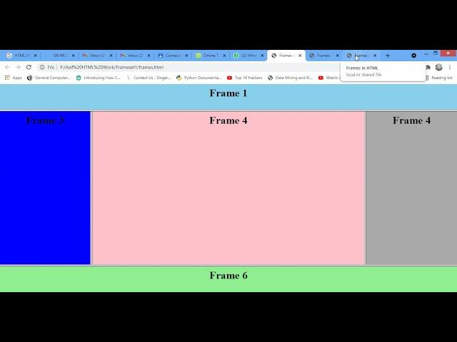 How to create HTML Frames in Dreamweaver