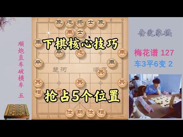 教你下棋核心技巧，不用背棋谱，抢占这5个位置，基本就赢了一半