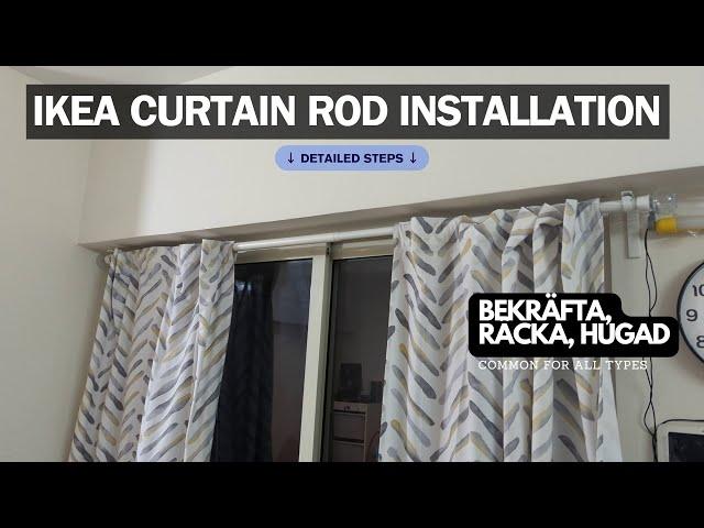 Ikea Curtain Rods Installation - Detailed Instructions