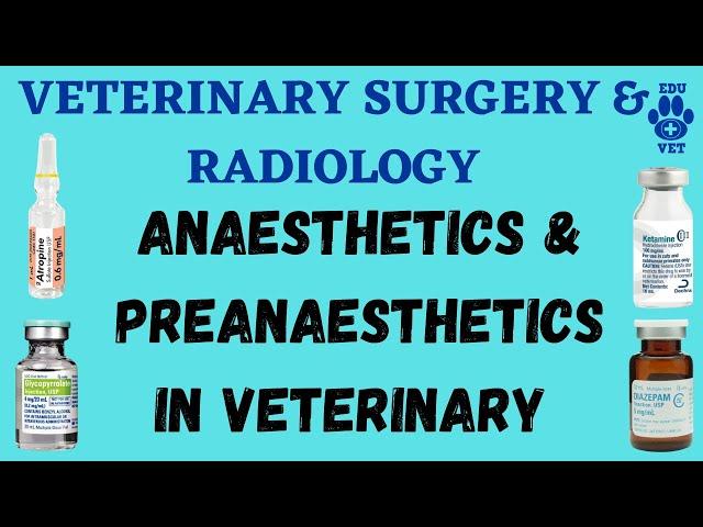 VSR-Anesthetics & Preanesthetics used in Veterinary