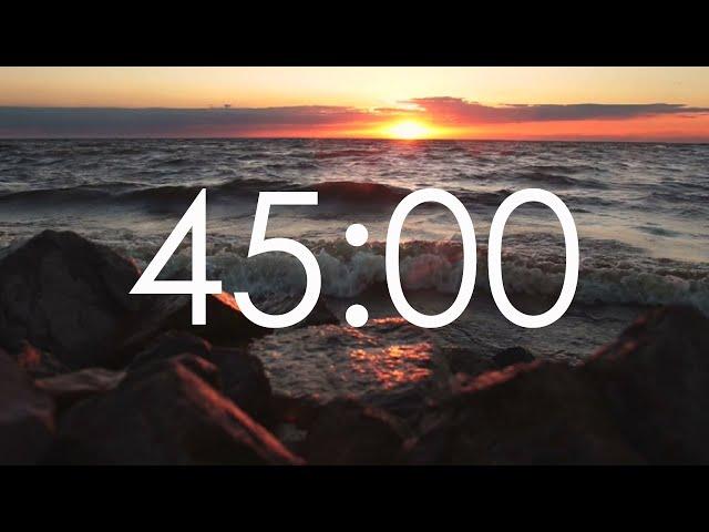 45 Minute Timer with Ambient Music.