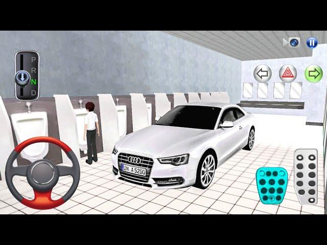 New Sedan Audi A5 in Rest Area Bathroom - 3D Driving Class Simulation | Android gameplay