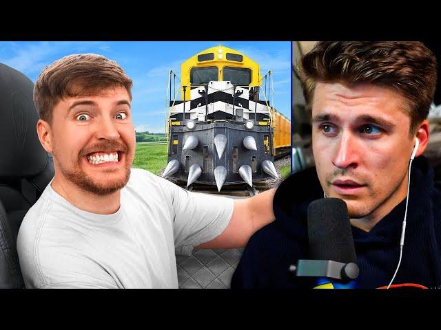 Train vs Lamborghini | Ludwig Reacts