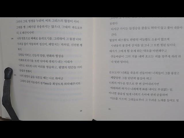 횔덜린의 특색이 완벽하게 드러나는 산문시 비가 낭독 및 해석.