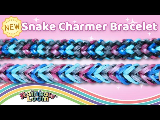 NEW Snake Charmer Bracelet Rainbow Loom Tutorial by Angelynn (TutorialsByA™) | Advanced Level Design