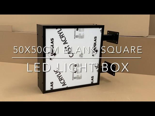 Square LED Light Boxes / Wall Mount LED Lightbox Sign / Shop Signages