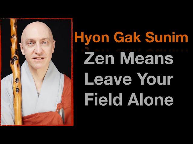 Zen Means Leave Your Field Alone! // Hyon Gak Sunim // #현각스님