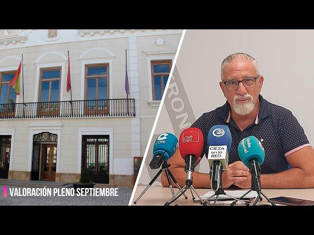 El concejal de Vox, Pascual Egea, valora el pleno ordinario de septiembre