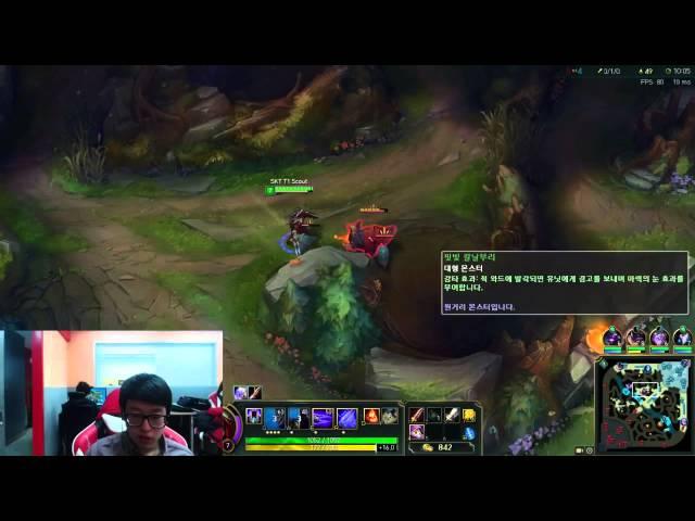 SKT T1 Scout as Zed vs Leblan Mid