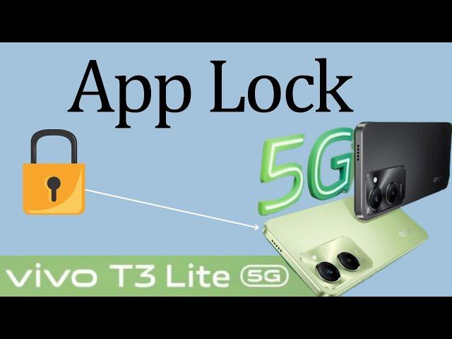 How to Set Apps Lock in vivo t3 lite 5g/vivo t3 lite me App Lock Kaise Lagaye/Vivo App Lock Setting