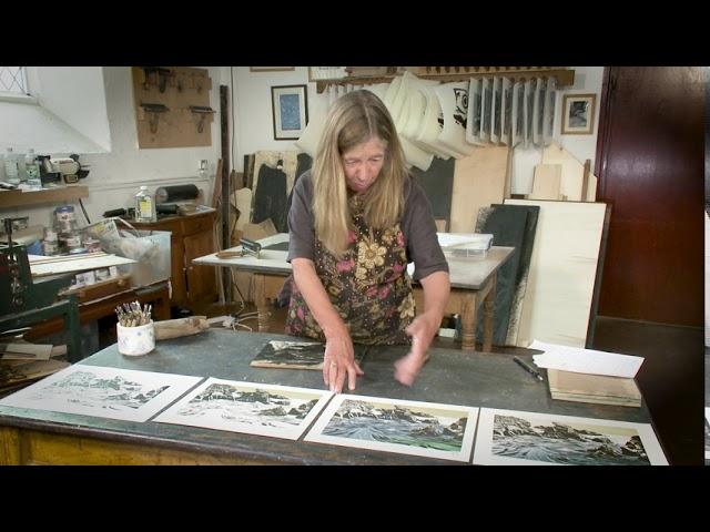 Merlyn Chesterman describes the evolution of a woodblock print