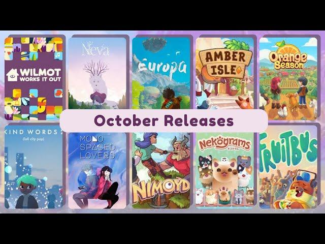 20 *new* cozy games releasing this october!  - an in-depth overview | nintendo switch & steam 