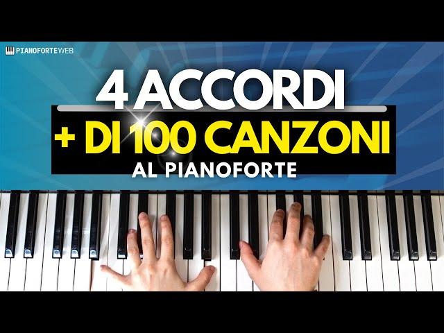 Impara 4 accordi per suonare più di 100 canzoni al Piano