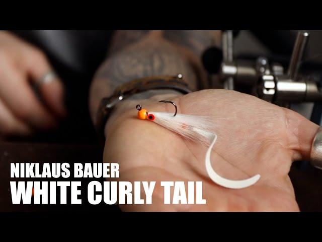 White curly tail perch fly