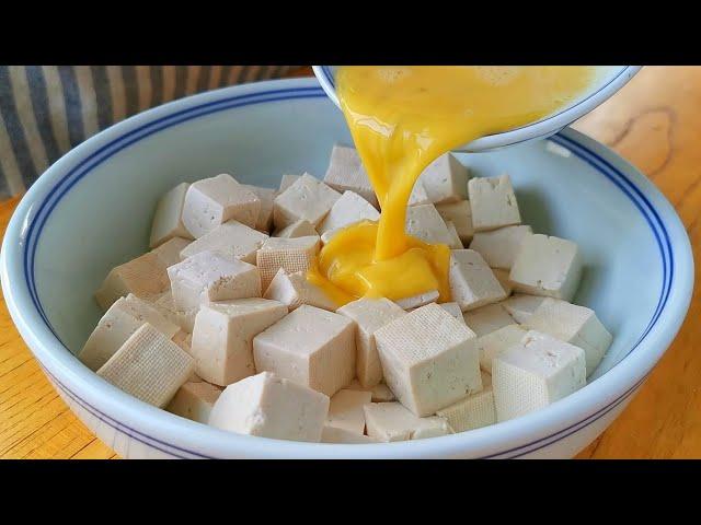 Do not stir-fry tofu directly, pour 2 eggs, and eat it 7 times a week without getting tired.