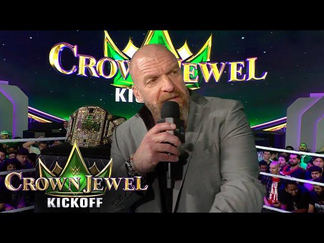 Triple H announces the Crown Jewel Champion will receive a ring: 2024 Crown Jewel Kickoff highlights