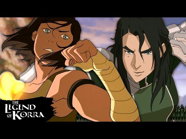 Korra vs. Kuvira's First Fight  Full Scene | The Legend of Korra