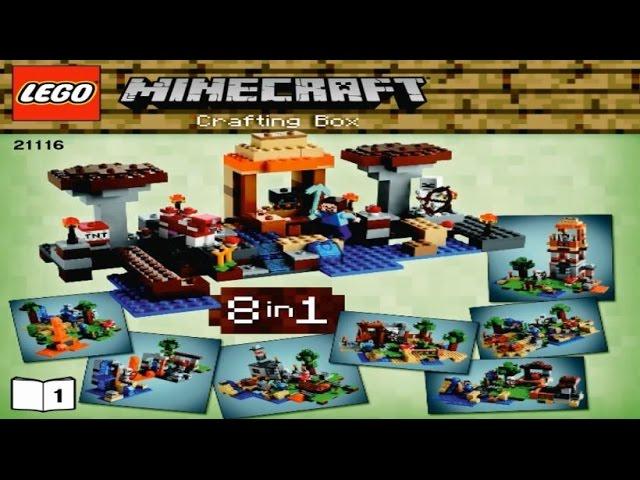 LEGO Minecraft 21116 Crafting Box  ЛЕГО Майнкрафт Верстак №1