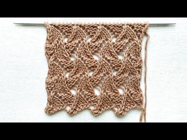 The most beautiful openwork pattern with knitting needles  For knitting jumpers, sundresses, stoles