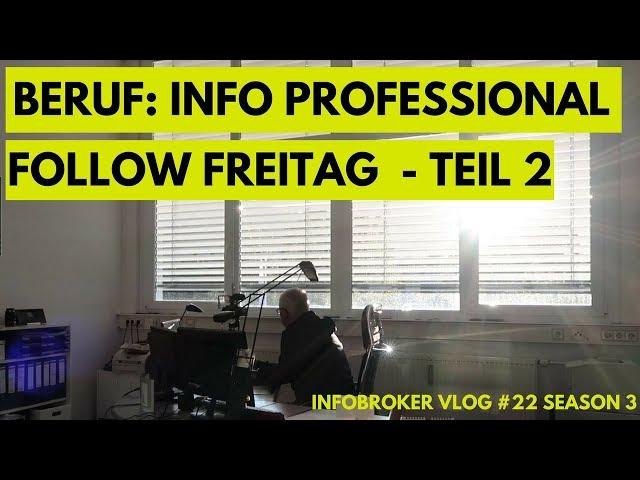 Wie sieht der Arbeitsalltag eines Information Professionals aus? - Teil 2 | infobroker vlog #22