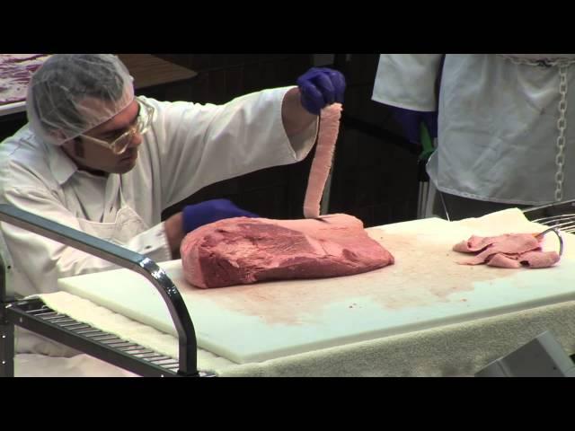 Aaron Franklin describing how he trims a brisket at Brisket Camp 2015