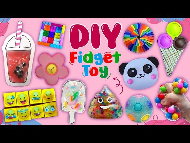 15 DIY Super Fidget Toys - Pop It and Stress Relief Toys - Viral TikTok Videos #fidget #diy #popit