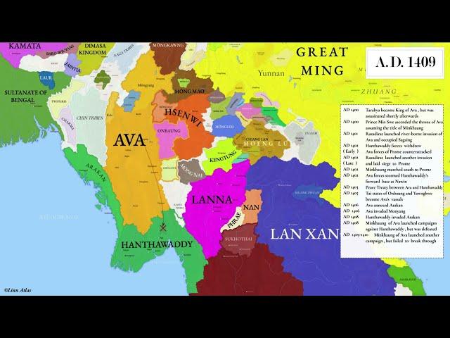 Ava - Hanthawaddy Forty Years' War : Interactive History ရာဇာဓိရာဇ် အရေးတော်ပုံ