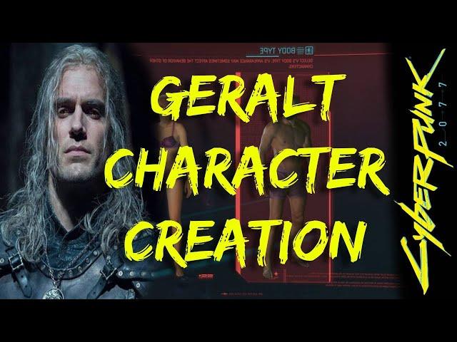 Cyberpunk 2077 - Geralt of Rivia (The Witcher) Character Creation