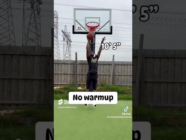 No warmup dunk on 20ft #basketball #shorts