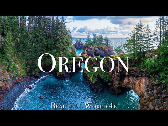 Oregon 4K Nature Relaxation Film - Relaxing Piano Music - Natural Landscape