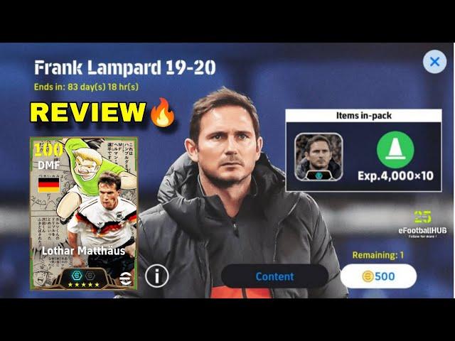 FRANK LAMPARD MANAGER WORTHManvir GOAT  ReviewPACK OPENING LIVE #efootballlive