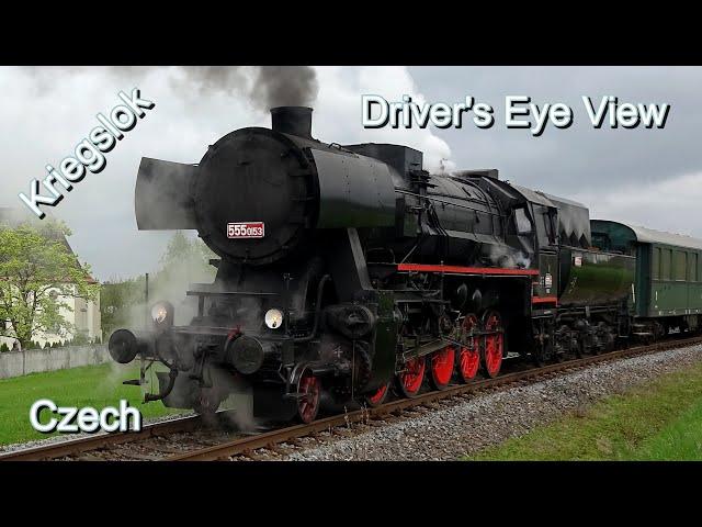 Driver's Eye View (Czech Republic) with Kriegslok No.555 0153 - Dolní Lipka to Štíty - 4K