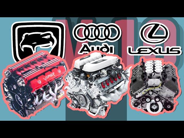  Viper vs.  Audi vs.  Lexus V10 Engine