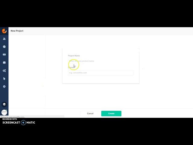 ConvertFox how to create a project