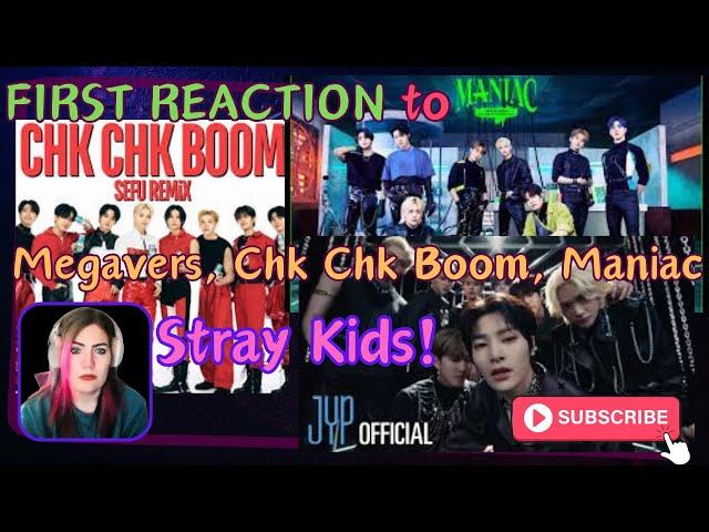 FIRST TIME REACTING TO Stray Kids WHO ARE THEY | Venom, Mega Verse, Chk Chk Boom, Maniac