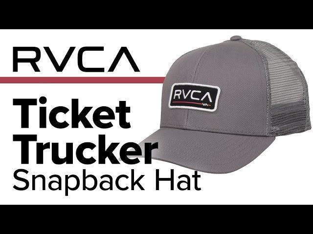 RVCA Ticket Trucker Snapback Hat - Overview