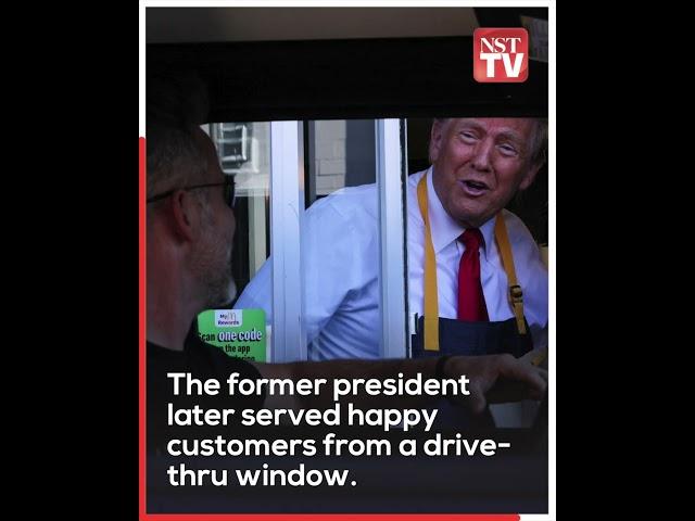 'I am looking for a job' - Trump makes fries, works drive-thru window at McDonald's